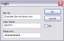 interCONNECT Login Screen Example
